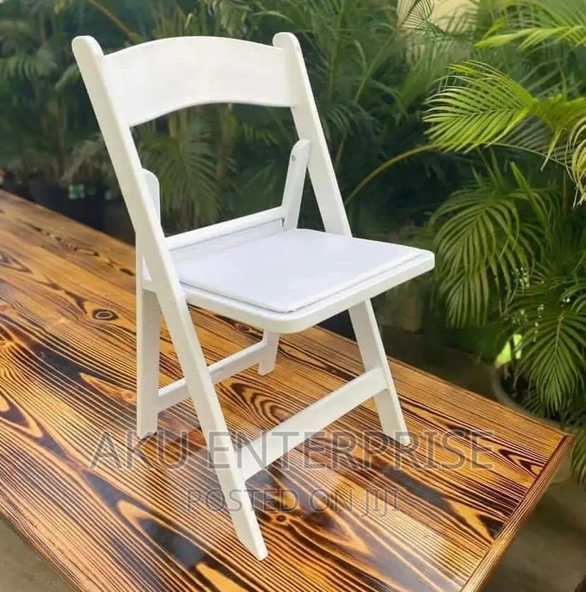 Gladiator, Wedding Party Rental Rasin Style Foldable White Chairs