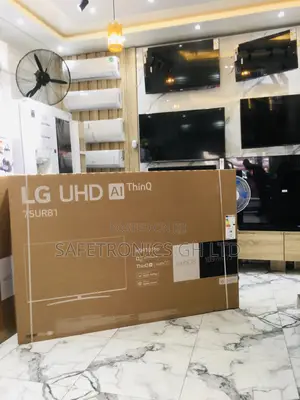 Electric 75 Inches Glossy LED LG UR81 Smart Black UHD Tv