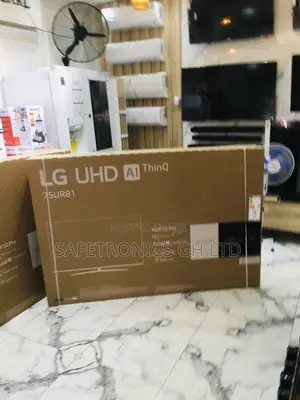 Black 75 Inches UR81 LG Electric Smart LED Glossy Tv