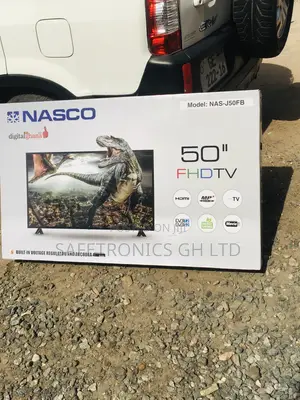 FHD Nasco Glossy 50 Inches LED Black Digital Satellite Tv