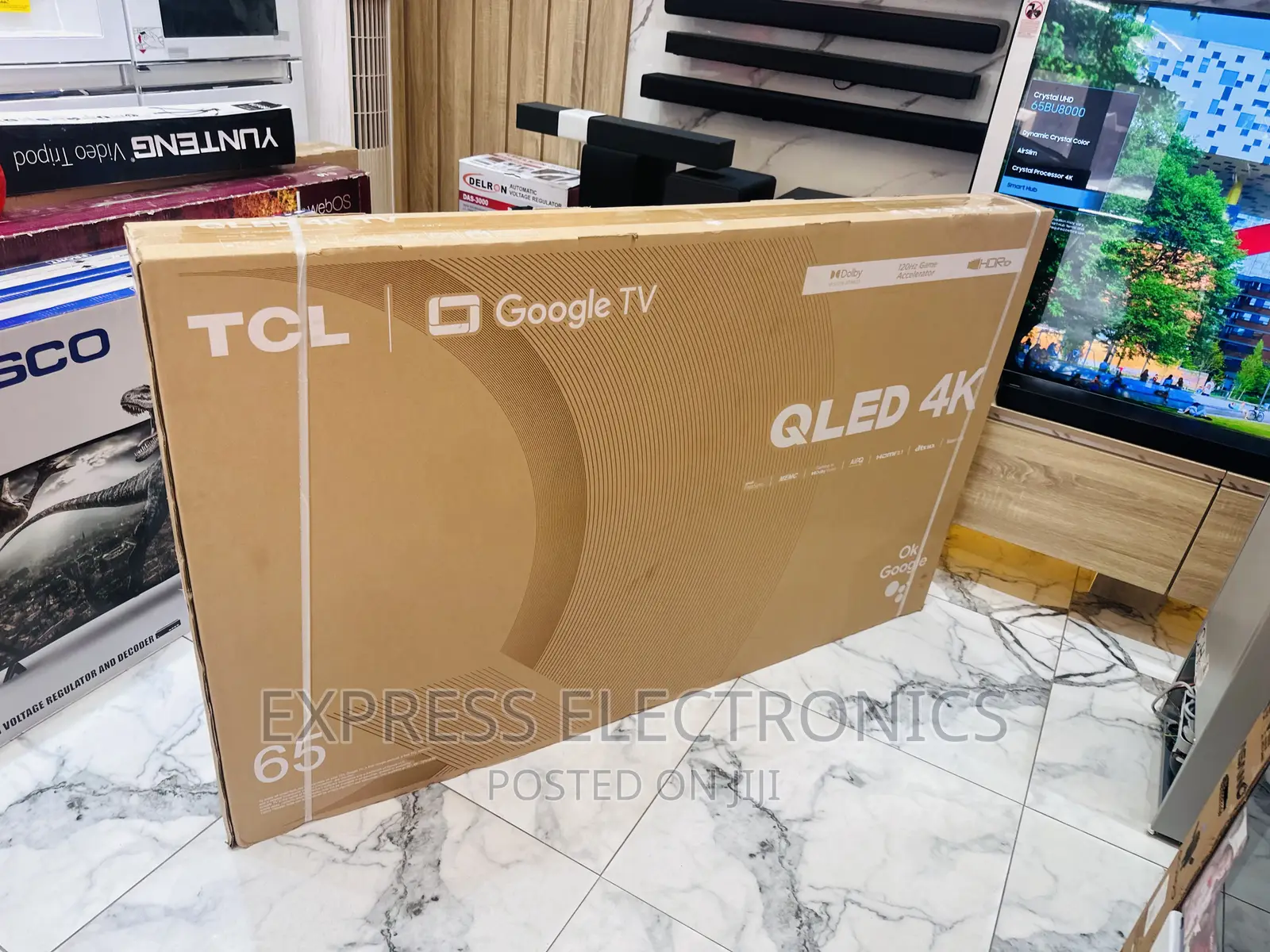 Very Well Packaged QLED UHD Android TCL 65”C64( Tv 