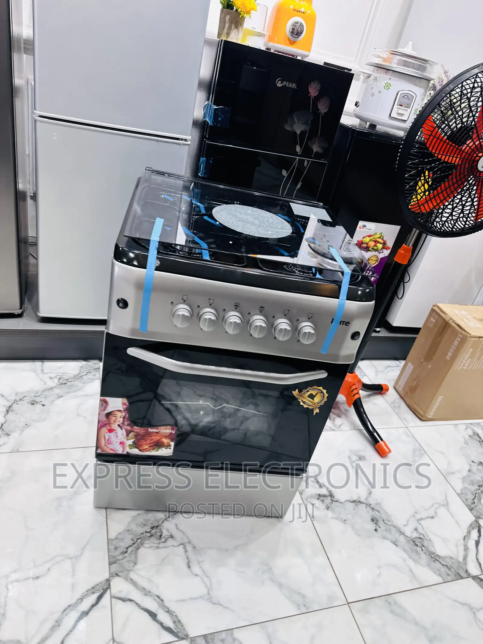 Well Packaged Ferre Sliver 60/60 Gas Cooker Oven Grill