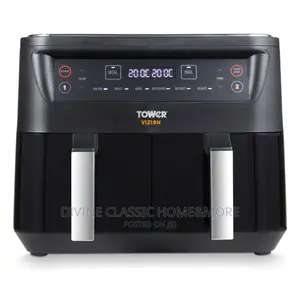 8lit Tower Vision Dual Basket Air Fryer