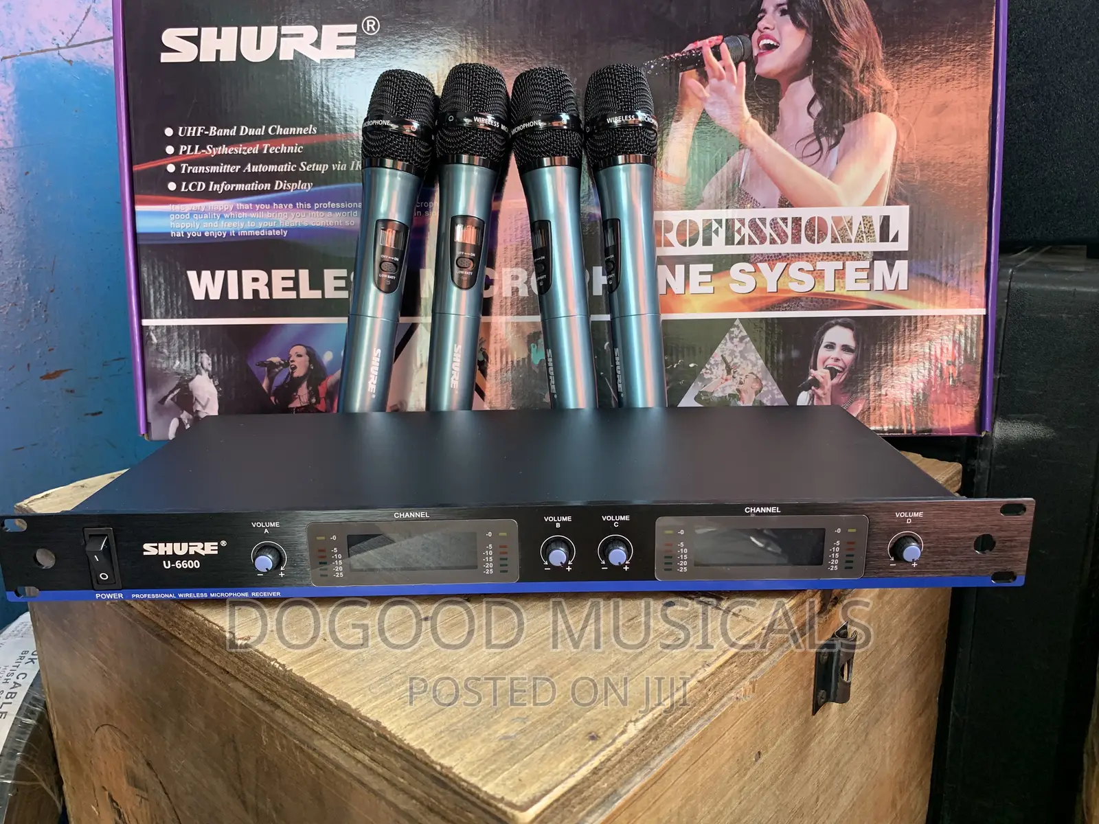 SHURE U-6600 4in1 Long Range Wireless Microphone