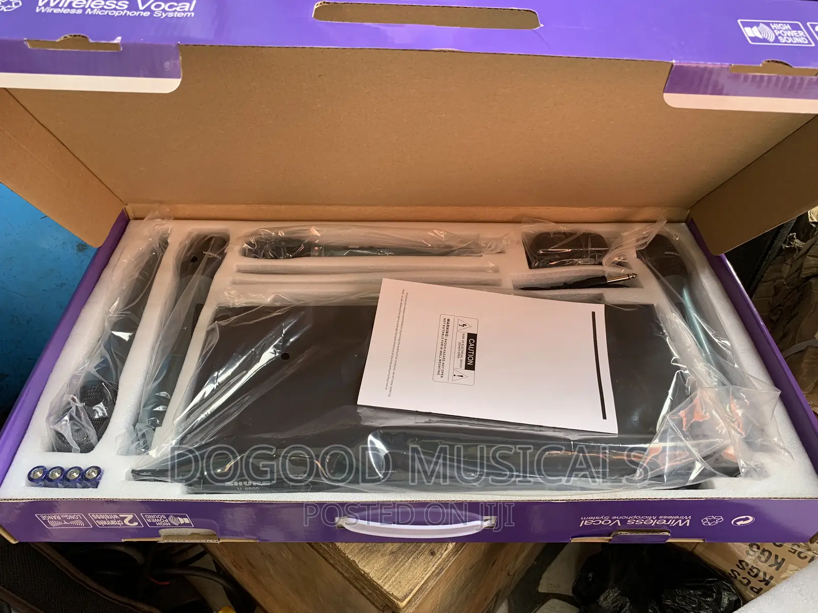 SHURE U-6600 4in1 Long Range Wireless Microphone