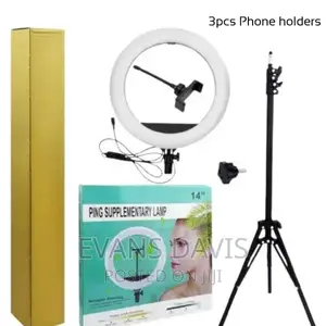 14" Ring Light With Controller And Adjustable Tripod Stand