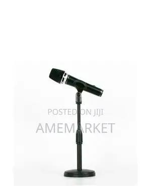 Metal Desktop Microphone Stand Live Streaming Studio Condenser Mic