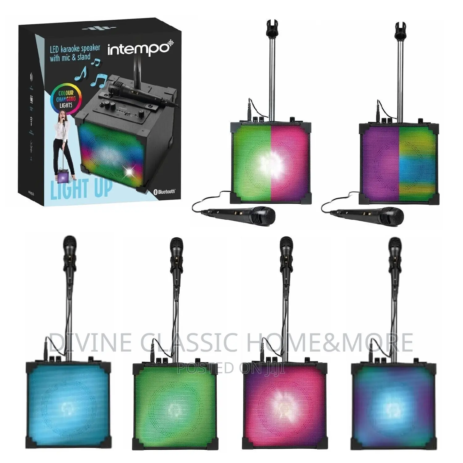Intempo Karaoke Speaker With Mic and Stand. Bluetooth
