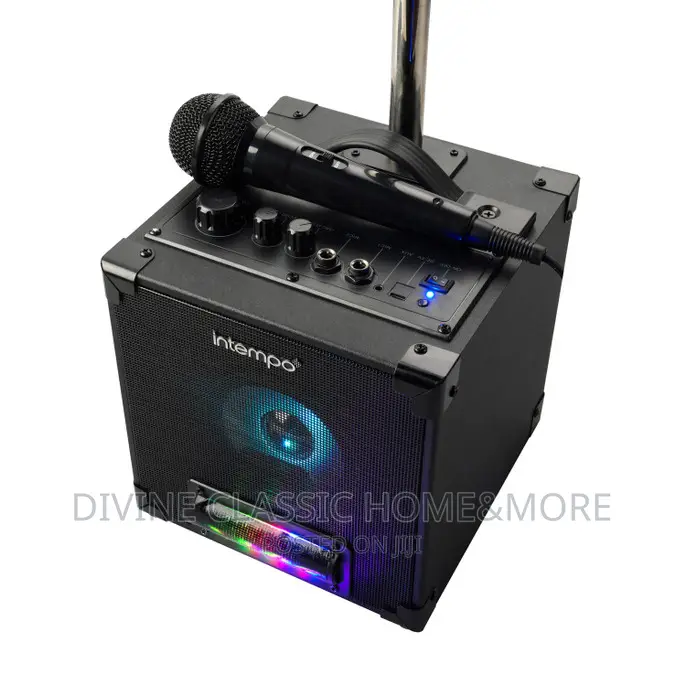 Intempo Karaoke Speaker With Mic and Stand. Bluetooth