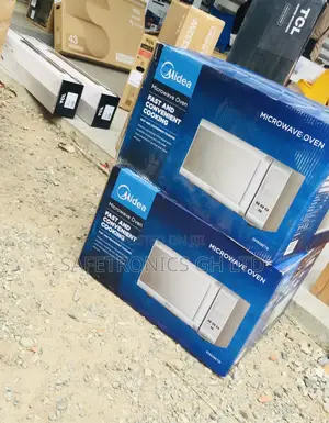 28 Liters Gray Electric Countertop Microwave Midea EM928ETB