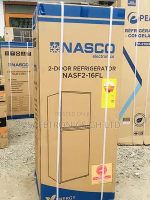 Nasco Electric Nasf2-16fl Doubledoor Topfreezer Gray Fridge