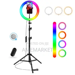 RGB Led Selfie Ring Light Tiktok Makeup Video