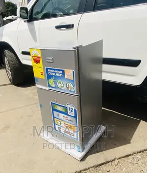 Original Nasco Nasf2-120 2 Door Electric Fridge(Silver).