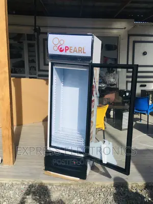 Sleek Design White —Pearl PVC-28 Fridge Display