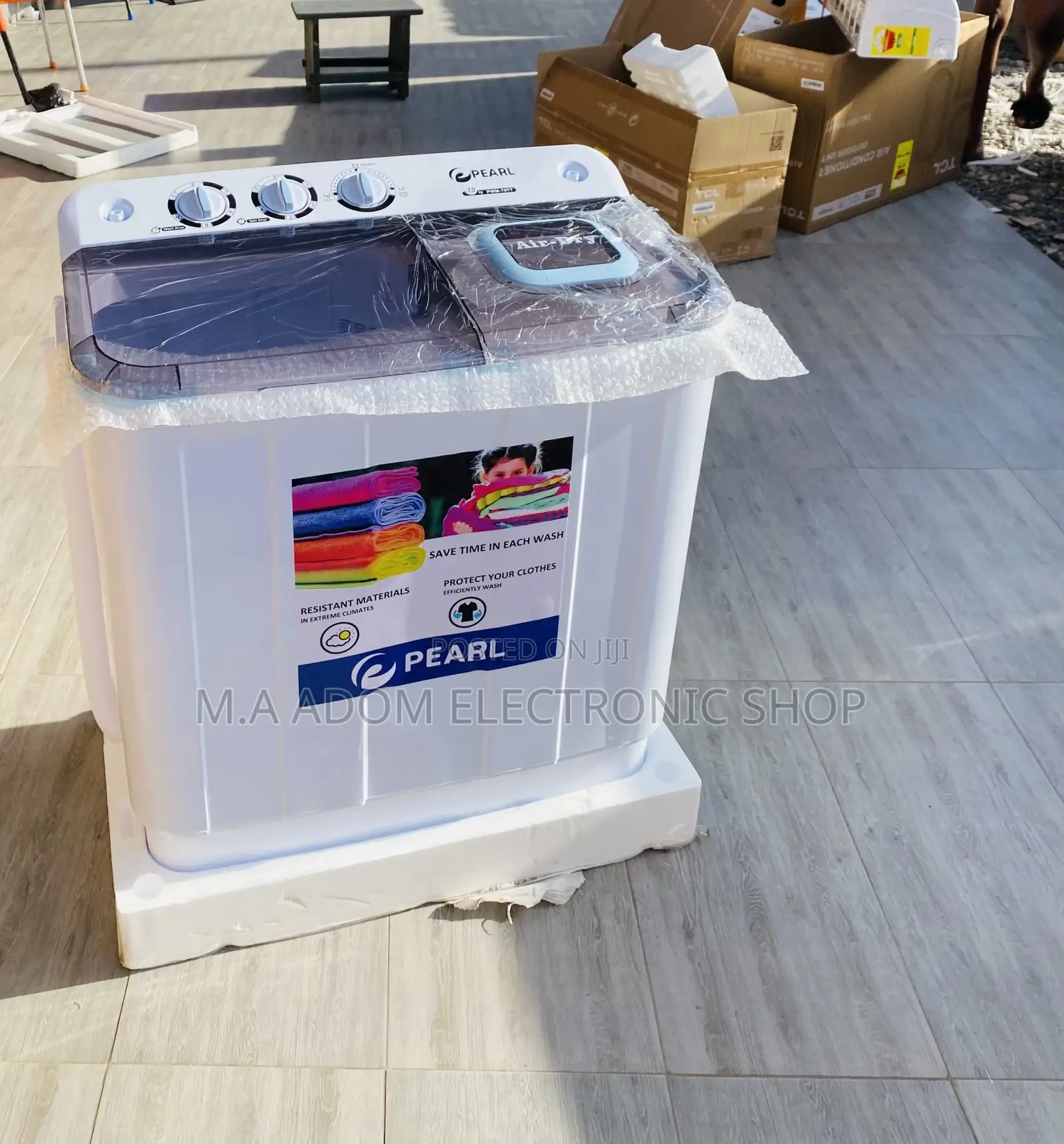 Adorable Pearl 12kg Electric Washing Machine + Spin/Dry 