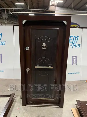 Executive Coffee Brown Turkish Heavy Security Door Complete