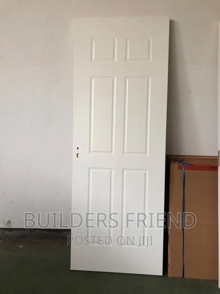 All White Executive Interior Wooden Doors+Frame+Locks Set