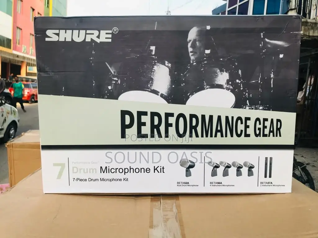 Shure BETA52A, BETA56A, BETA57A 7-Piece Drum Microphone Kit