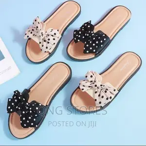 Ladie's Bowtie Slip-on Sandals