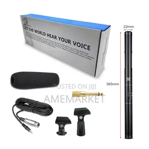 Interview Microphone for Phones and Cameras PC. Boom Mic