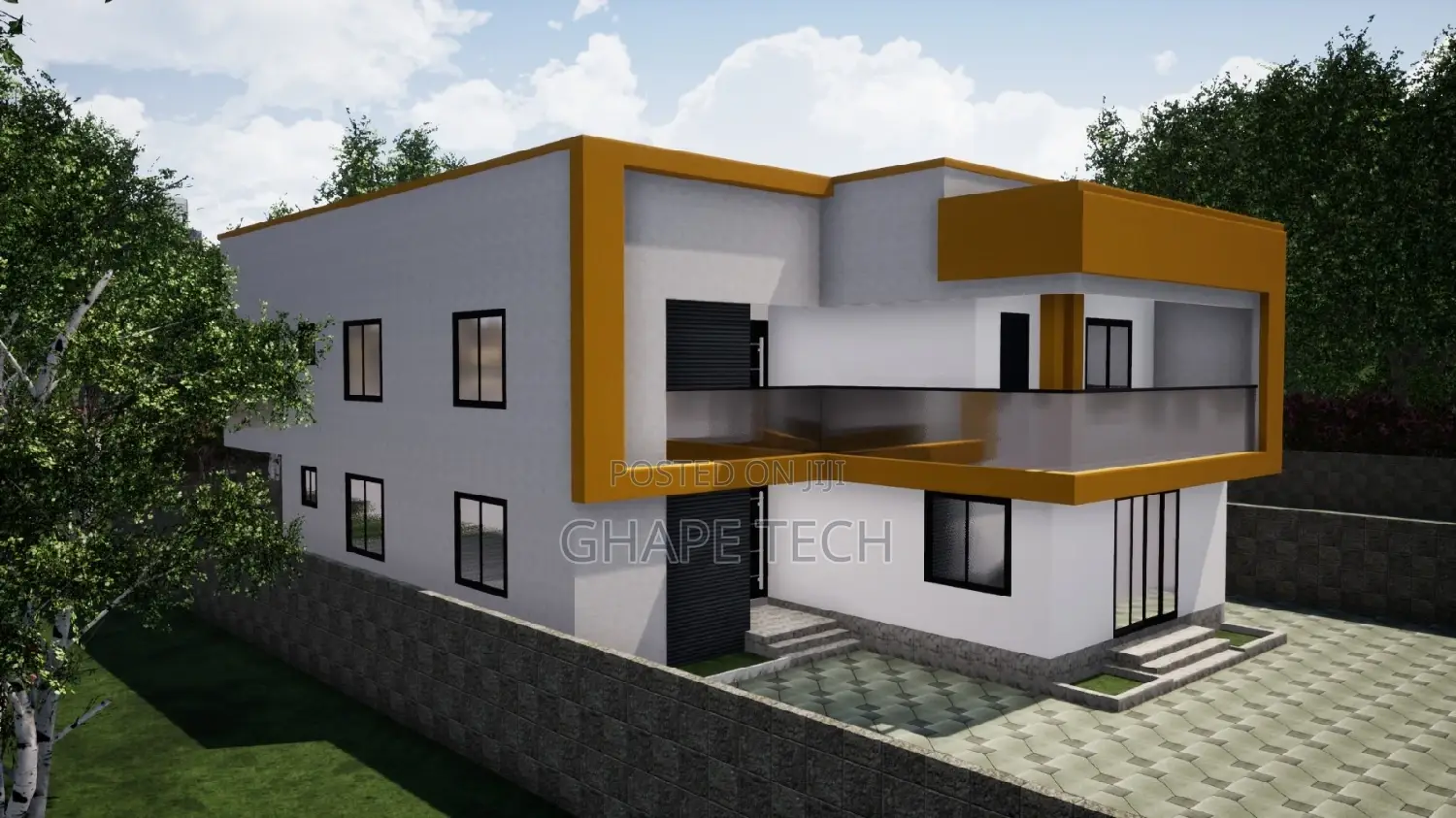 Architectural Drawing for a 4 to 5 Bedroom Apartment Storey