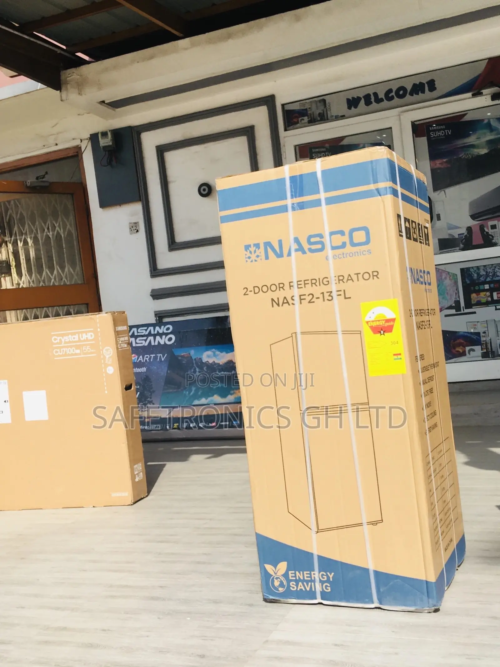 Gray Topfreezer Nasf2-13fl Doubledoor Nasco Fridge Electric
