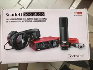 Focusrite Scarlett Solo Studio 3rd Gen Recording Bundle