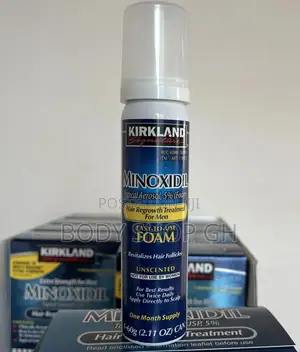 Kirkland Minoxidil Foam for Hairline and Baldness Treatment