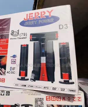 Affordable and Reliable Jerry JR-D3 Bluetooth Home Theater.