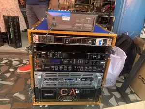 Amplifier Rack With Amplifiers Set as Seen