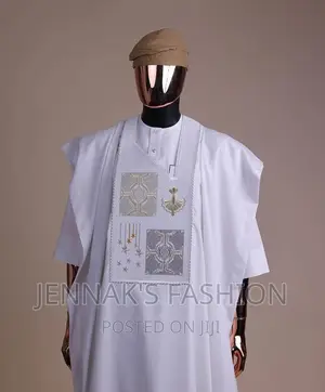 Already Made White 3pieces Agbada