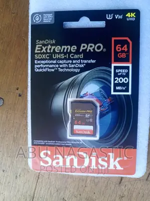 Sandisk Extreme Pro Camera SD Card 64GB