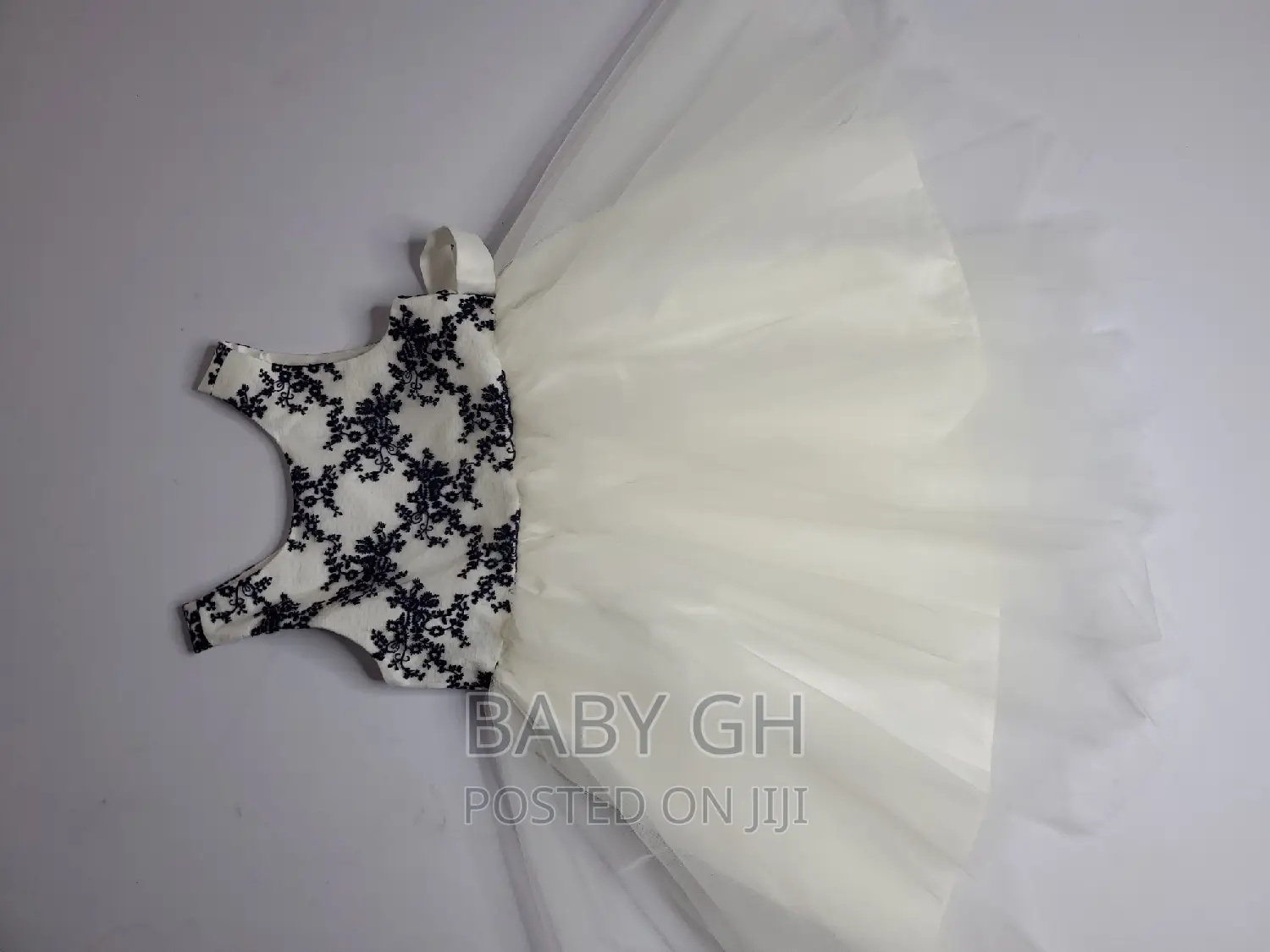 Blue and White Girls Occasion Dress
