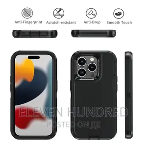 iPhone 15 14 13 12 11 Defender Case Hybrid Shockproof Cover