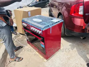 5burner Gas Cooker Oven Grill Ferre Red ~ 