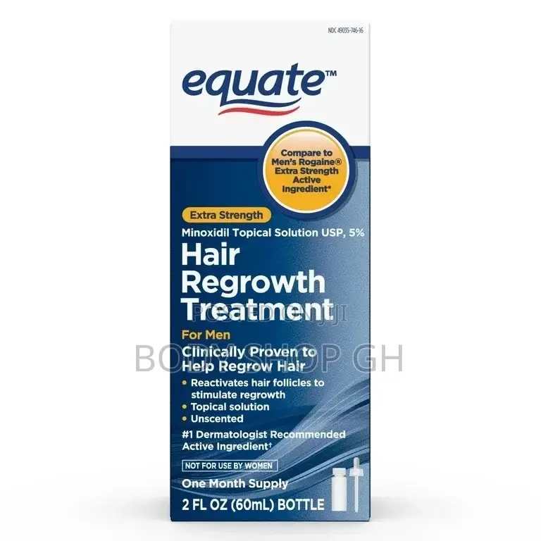 Equate Minoxidil for Baldness, Hairline and Beard Growth