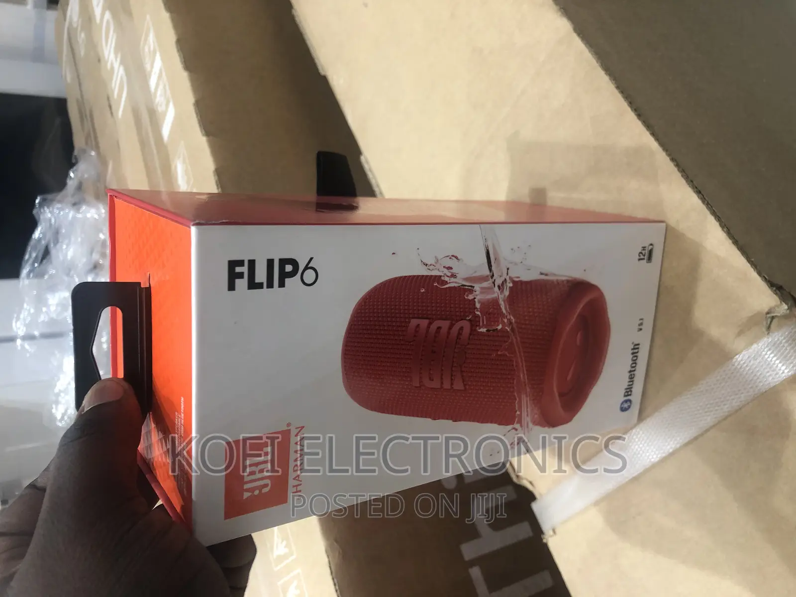 New JBL Flip 6 Portable Wireless Speaker- Black