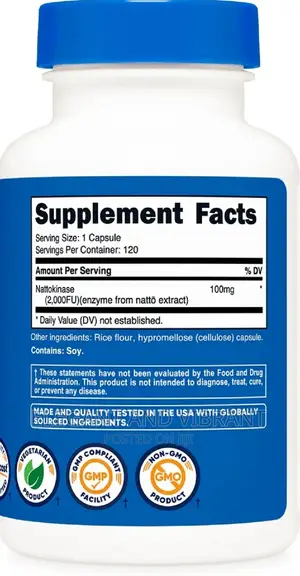 Nutricost Nattokinase 2,000fu, 120 Capsules - Gluten Free