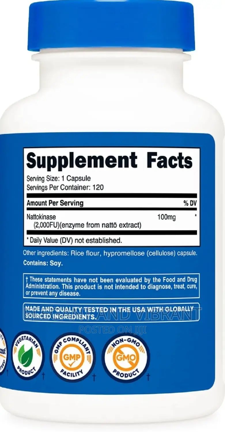Nutricost Nattokinase 2,000fu, 120 Capsules - Gluten Free