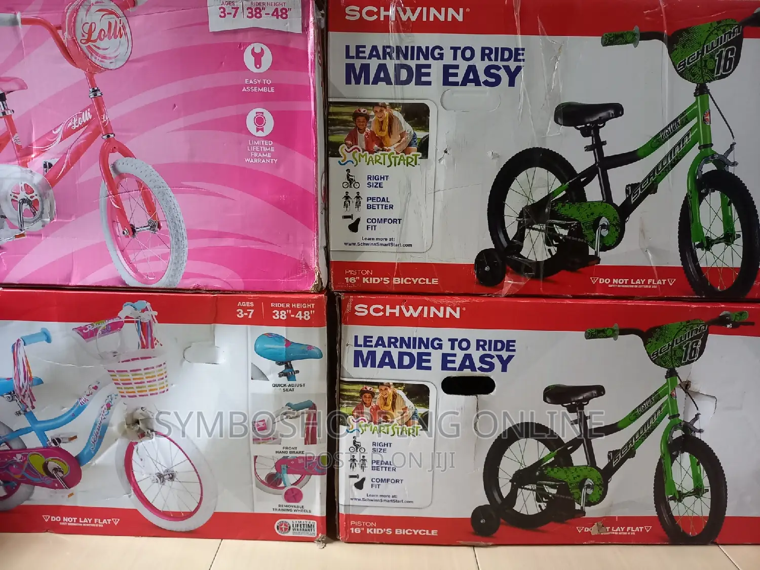 Schwinn Piston 16" Kids' Bike - Green/Pink