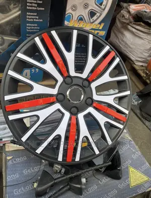 Wheel Cover 15 ( Red, White and Black Design )
