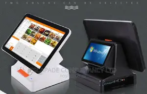 Promotion Double Screen POS Computer I3 128GB SSD , 8GB RAM