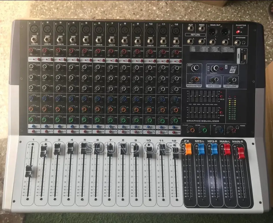 Yamaha Pro 12 Channels Powered Sound Mixer KV-120