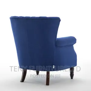 Chesterfield High Back Armchair Upholstered Winged Chairs