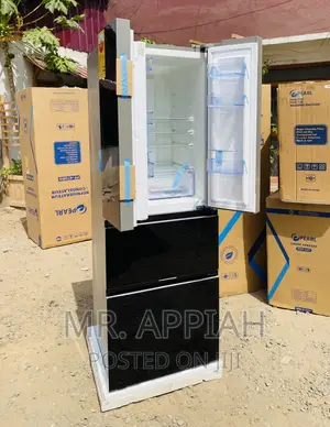 Well Designed Pearl Pf470bgFour Door Electric Fridge(Black)