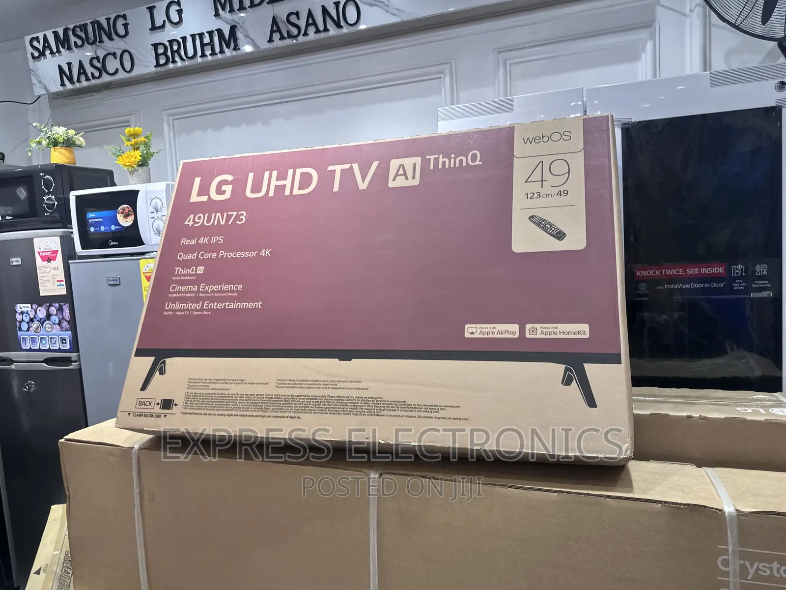 Sleek in Design UHD Smart LG 49”UN7340 Tv LED Display