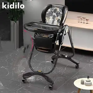 Kidilo Baby Adjustable Wheeler High Chair