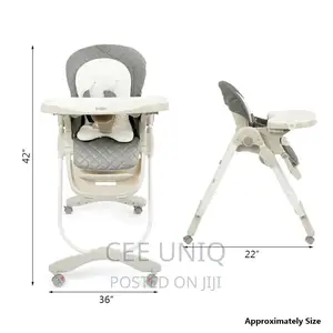 Kidilo Baby Adjustable Wheeler High Chair