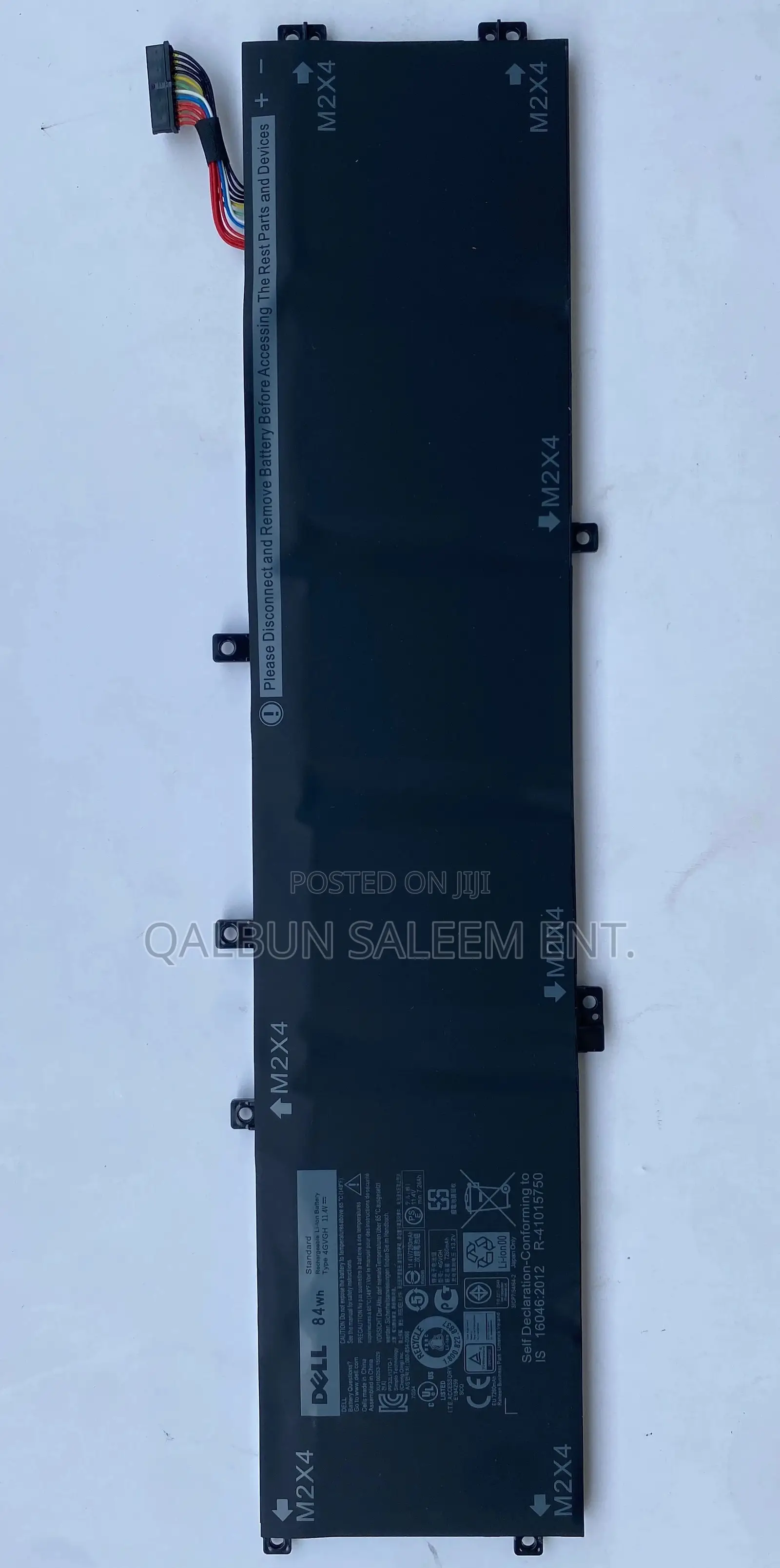 Dell 4gvgh Laptop Battery For Xps 15 9550 D1528 D1828 5510