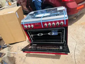 5burner Gas Cooker Oven Rotisserie Ferre Stove Red _.